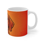 Dachshund Comic Pop Art Ceramic Mug 11oz | Premium Dog Art | Tritan