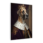 Great Dane Renaissance Royal Portrait Canvas Wall Art, Regal Dog Painting, Great Dane Lover Gift, Stretched Canvas