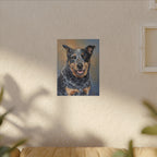 Huckleberry — Custom Blue Heeler Portrait Canvas