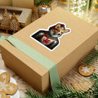 Corgi Medieval Knight Portrait Sticker, Dog Portrait Vinyl Decal, Kiss-Cut Sticker, Corgi Lover Gift