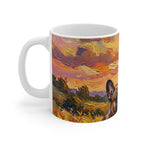 French Bulldog Acrylic Gallery Print Sunset Prairie Coffee Mug | Premium Dog Prints | Tritan — secondary view