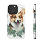 Corgi Watercolor Botanical Wreath Phone Case | Premium Dog Prints | Tritan — view 3 of 28