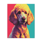 Poodle Pop Art Canvas Print, Vibrant Dog Wall Art Decor, Poodle Mom Gift, Modern Pet Lover Home Decor