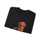 Dachshund Sweatshirt | Painterly Dog Art Crewneck | Doxie Mom Gift | Cozy Pullover for Dog Lovers | Pet Portrait Apparel
