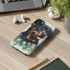 Rottweiler Watercolor Botanical Wreath Phone Case | Premium Dog Prints | Tritan — view 13 of 28