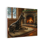 Great Dane Canvas Wall Art | Dog Lover Gift | Acrylic Painting Style | Pet Portrait Home Decor | Stretched Canvas Print