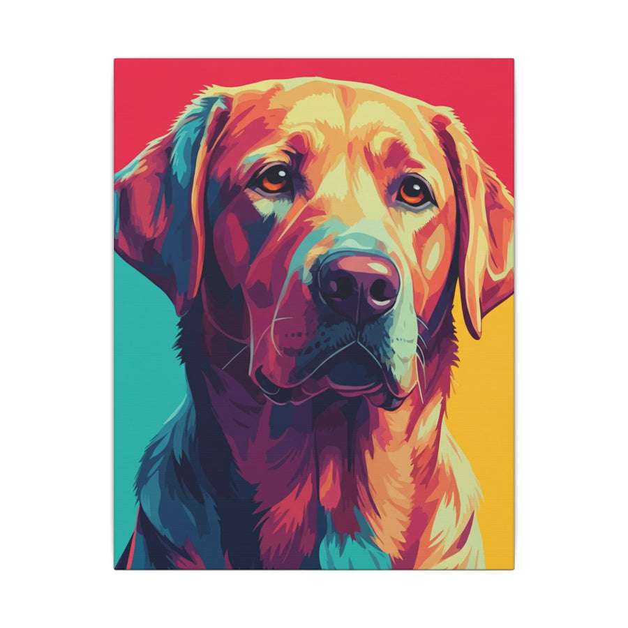Labrador Retriever Pop Art Canvas Print, Dog Wall Art for Lab Lovers, Pet Decor Gift