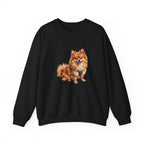Pomeranian Sweatshirt | Painterly Dog Art Crewneck | Pom Mom Gift | Cozy Pullover for Dog Lovers | Pet Portrait Apparel — primary view