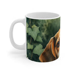 Beagle Watercolor Garden Peek Coffee Mug | Premium Dog Prints | Tritan — secondary view