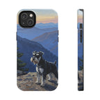 Acrylic Miniature Schnauzer - Mountain Overlook | Tough Phone Case