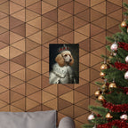 Poodle Kings & Queens Royal Portrait Matte Poster, Regal Dog Art Print, Poodle Lover Gift, Wall Art