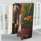 Beagle Low Poly Prairie Sherpa Fleece Blanket | Dog Lover Gift