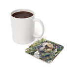 English Bulldog Watercolor Garden Peek Drink Coaster | Premium Dog Art | Tritan