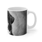 Bernese Mountain Dog Charcoal Portrait Ceramic Mug 11oz | Premium Dog Art | Tritan