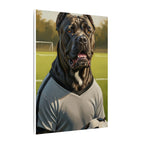 Cane Corso Oil Painting Soccer Portrait Canvas Wall Art | Dog Lover Gift | Athletic Pet Decor