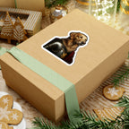Golden Retriever Medieval Knight Portrait Sticker, Dog Portrait Vinyl Decal, Kiss-Cut Sticker, Golden Retriever Lover Gift