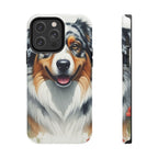 Australian Shepherd Watercolor Wildflower Field Phone Case | Premium Dog Prints | Tritan — view 3 of 28