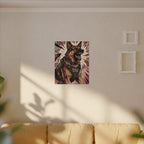 Comic Book German Shepherd Canvas | Bold Dog Wall Art