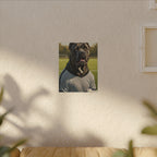 Cane Corso Oil Painting Soccer Portrait Canvas Wall Art | Dog Lover Gift | Athletic Pet Decor