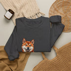 Shiba Inu Sweatshirt | Painterly Dog Art Crewneck | Shiba Mom Gift | Cozy Pullover for Dog Lovers | Pet Portrait Apparel