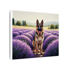 German Shepherd Acrylic Painting Stretched Canvas | Dog Wall Art Decor | Pet Portrait Gift for Dog Lovers | GSD Home Decor | High-Quality Pr