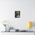 Yorkshire Terrier Renaissance Royal Portrait Canvas Wall Art, Regal Dog Painting, Yorkshire Terrier Lover Gift, Stretched Canvas