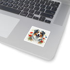 Australian Shepherd Watercolor Wildflower Field Kiss-Cut Stickers | Premium Dog Prints | Tritan — view 11 of 12