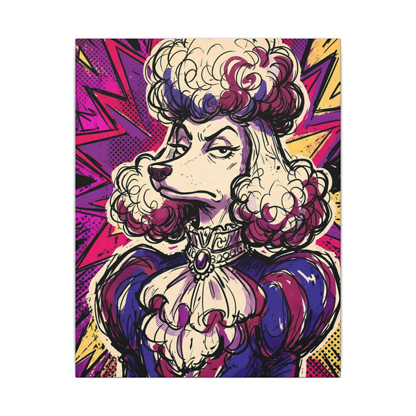 Pop Art Poodle Canvas | Bold Dog Wall Art