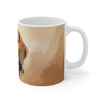 Beagle Low Poly Cool Jewel Ceramic Mug 11oz | Dog Lover Gift