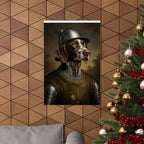 German Shorthaired Pointer Medieval Knight Portrait Matte Poster, Regal Dog Art Print, German Shorthaired Pointer Lover Gift, Wall Art