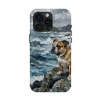 English Bulldog Acrylic Gallery Print Coastal Cliffside Phone Case | Premium Dog Prints | Tritan — view 8 of 28
