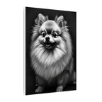 Pomeranian Charcoal Portrait Canvas Wall Art | Dog Lover Gift | Pet Memorial Print | Minimalist Animal Decor | Pomeranian Mom Dad Gift
