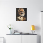 Pomeranian Kings & Queens Royal Portrait Canvas Wall Art, Regal Dog Painting, Pomeranian Lover Gift, Stretched Canvas