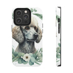 Poodle Watercolor Botanical Wreath Phone Case | Premium Dog Prints | Tritan — secondary view
