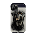Charcoal Rottweiler Rottweiler Tough Phone Case - Rottweiler pride — gentle giants deserve great art — view 36 of 103