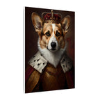 Pembroke Welsh Corgi Renaissance Royal Portrait Canvas Wall Art, Regal Dog Painting, Pembroke Welsh Corgi Lover Gift, Stretched Canvas