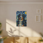 Bernese Mountain Dog Post-Impressionist Oil Painting Canvas Art | Berner Dog Gift | Pet Loss Memorial Wall Art Decor