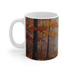 Acrylic Beagle - Autumn Woods | Ceramic Mug 11oz