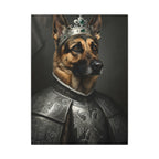 German Shepherd Kings & Queens Royal Portrait Canvas Wall Art, Regal Dog Painting, German Shepherd Lover Gift, Stretched Canvas