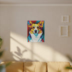 Pop Art Corgi Canvas — Bold Dog Wall Art