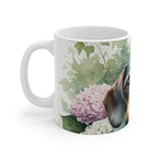 Dachshund Watercolor Garden Peek Coffee Mug | Premium Dog Prints | Tritan — secondary view