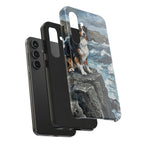 Acrylic Gallery Print Australian Shepherd - Coastal Cliffside | Tough Phone Case — detail view