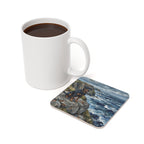 Rottweiler Acrylic Gallery Print Coastal Cliffside Drink Coaster | Premium Dog Prints | Tritan — detail view