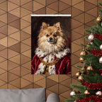 Pomeranian Kings & Queens Royal Portrait Matte Poster, Regal Dog Art Print, Pomeranian Lover Gift, Wall Art