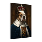 English Bulldog Kings & Queens Royal Portrait Canvas Wall Art, Regal Dog Painting, English Bulldog Lover Gift, Stretched Canvas