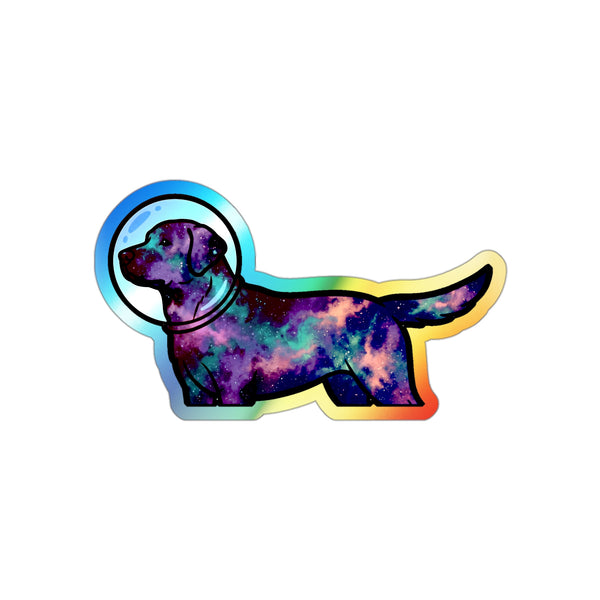 Cosmic Labrador Holo Sticker | Tritan