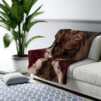 Labrador Retriever Kings & Queens Royal Portrait Regal Throw Blanket | Premium Dog Art | Tritan