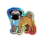 Pop Art Pug Holo Sticker | Tritan