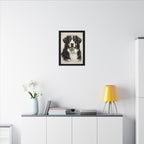 Bernese Mountain Dog Charcoal Portrait Canvas Print | Berner Wall Art | Dog Lover Gift | Pet Decor Home Art