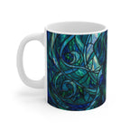 Dachshund Stained Glass Cool Jewel Ceramic Mug 11oz | Dog Lover Gift